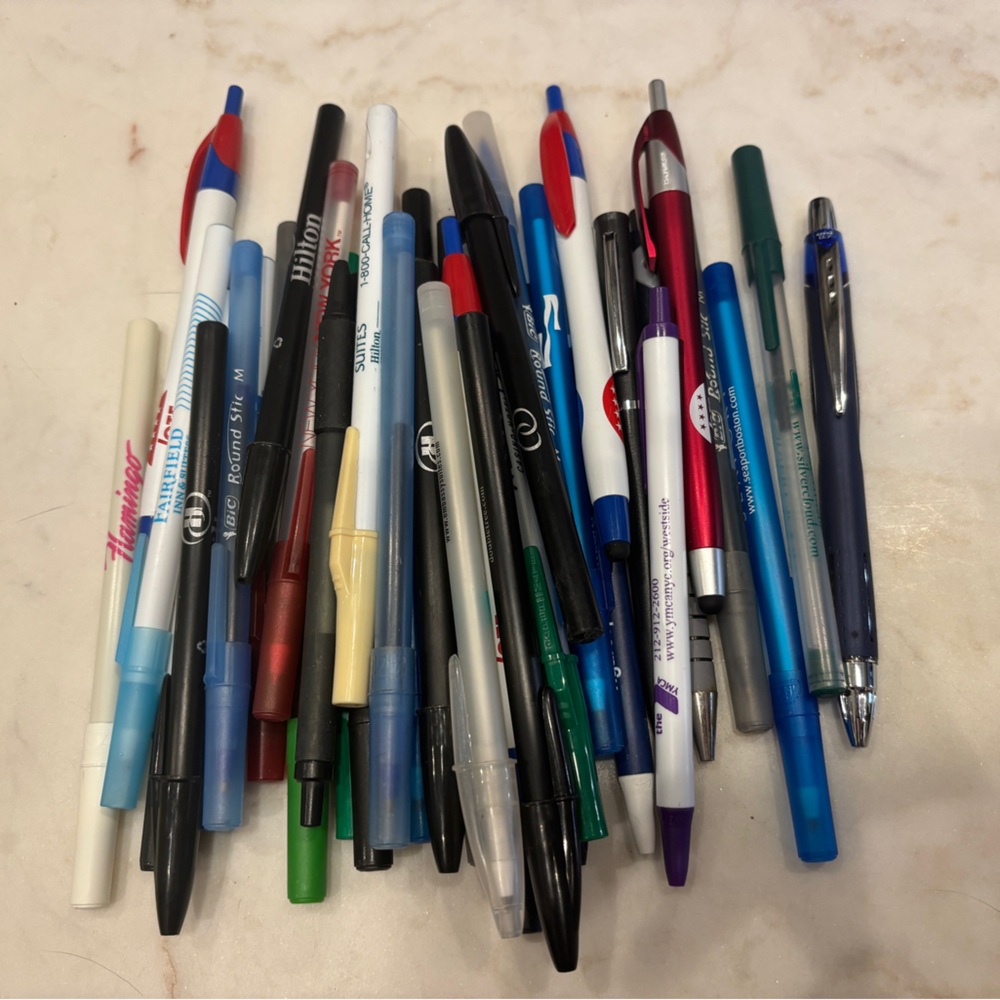 41 assorted pens